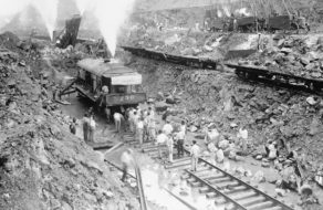 Panama Canal construction site